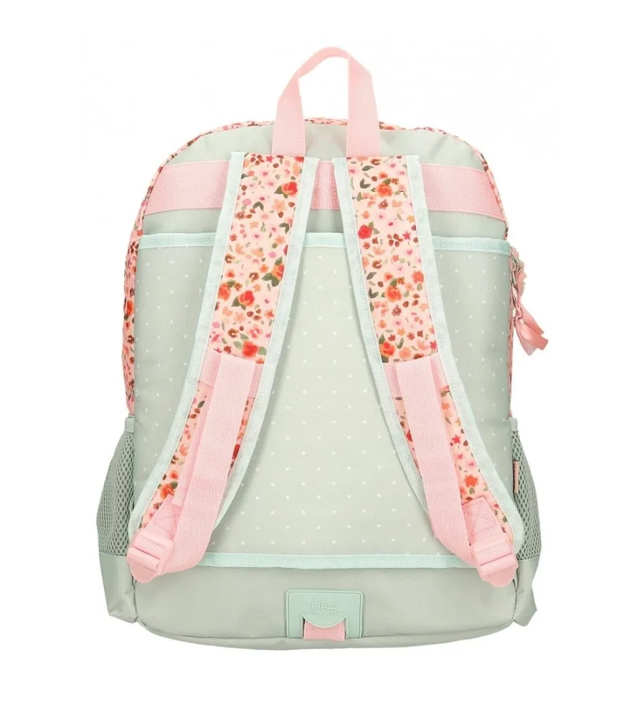 MOCHILA MOVOM ROMANTIC GIRL ADAPTABLE A CARRO VERDE 31X42X13CM